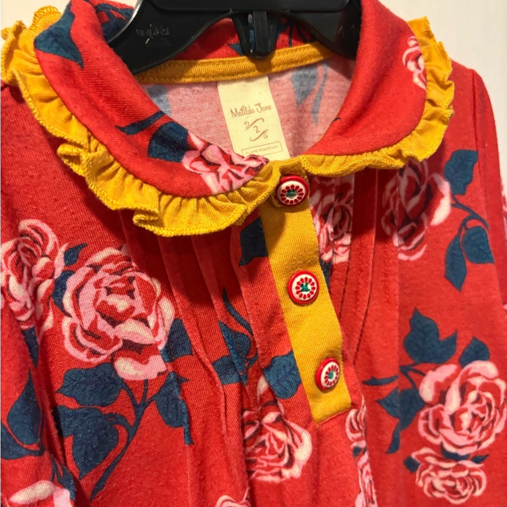 Matilda Jane Red and Yellow Floral Dress
